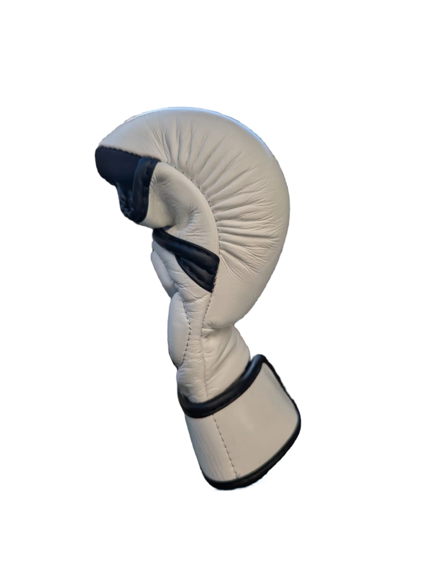 White MMA shooter Leather